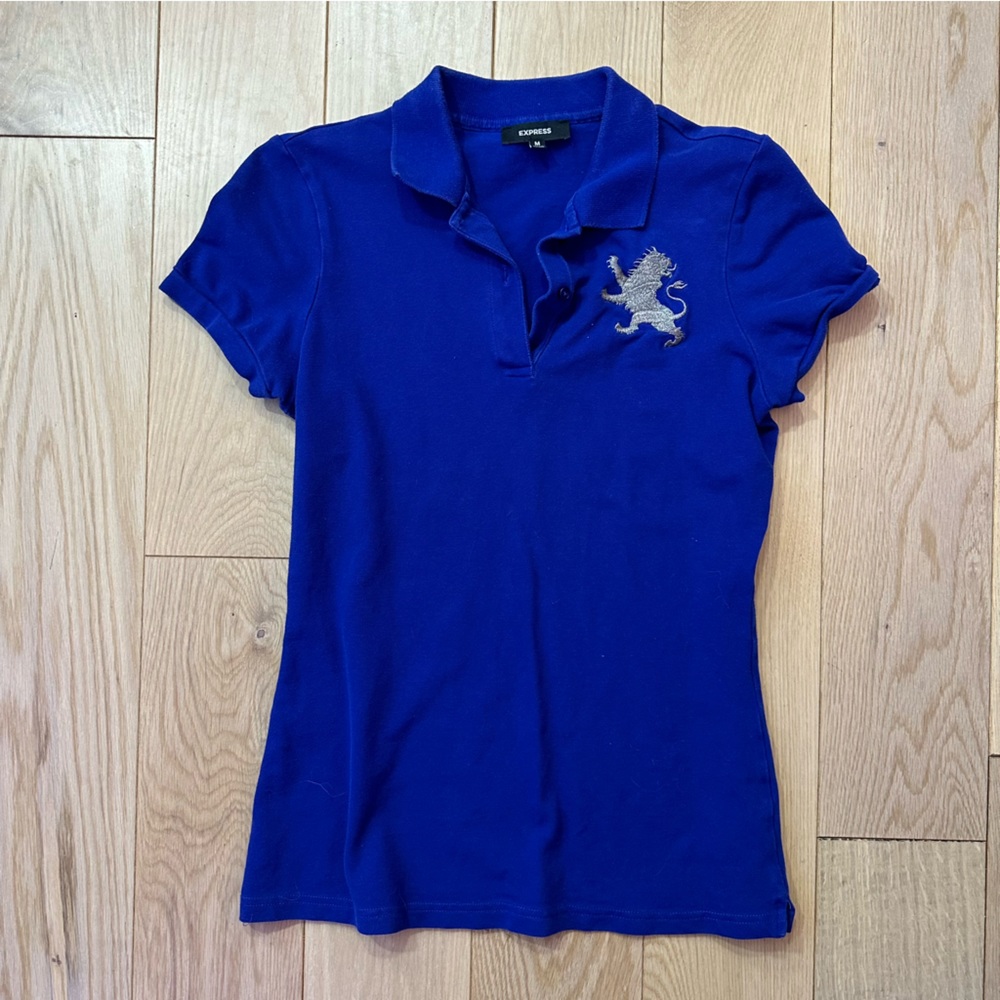 Express Blue Lion Polo